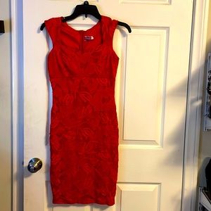 Red Lace Dress - Size Medium